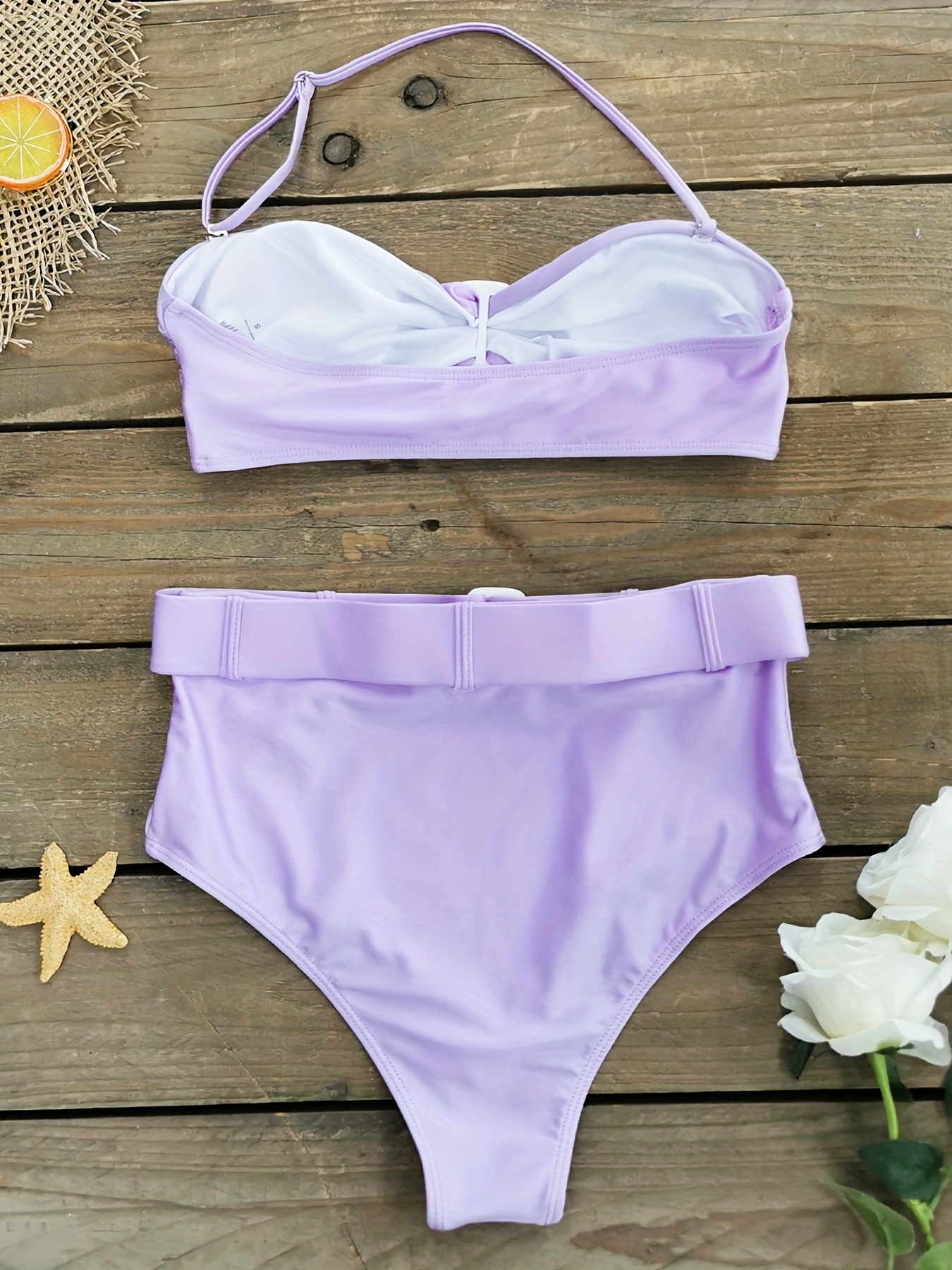 Light Purple High Waist Bikini