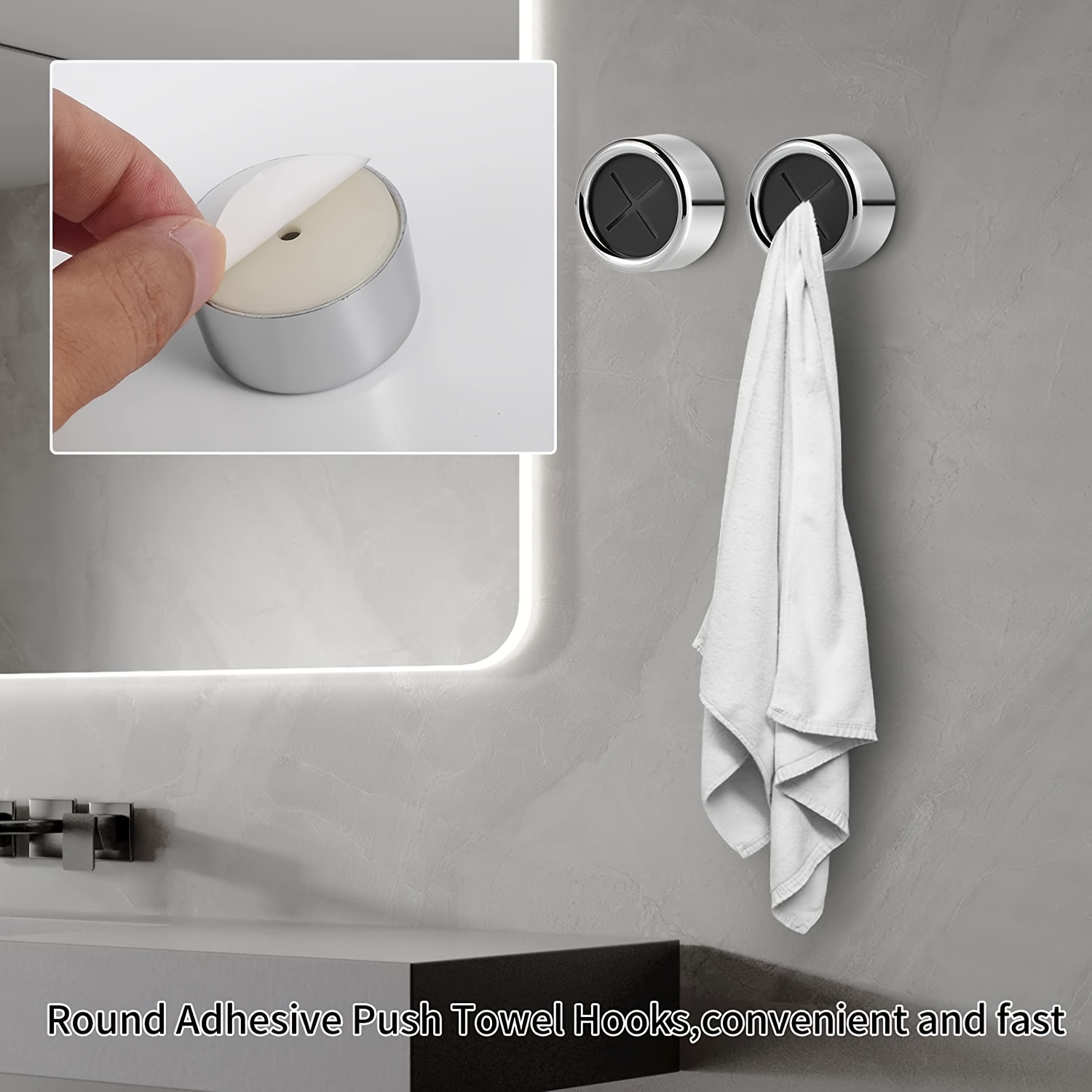 Premium Chrome Finish Kitchen Towel Hook Easy Installation - Temu