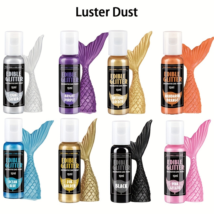 Bright Metallic Edible Luster Dust