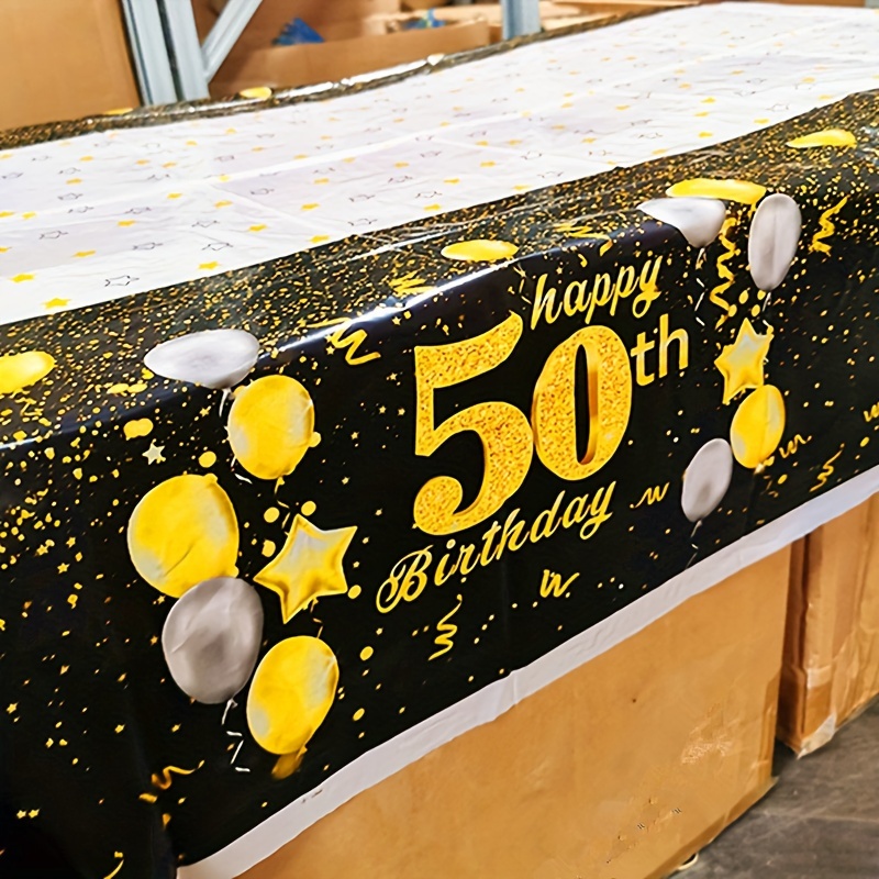 Centre de table pour 50e anniversaire, décoration scintillante pour 50e  anniversaire, décorations de table pour 50e anniversaire, découpes pour  âge, 50 étiquettes de pots Mason -  France