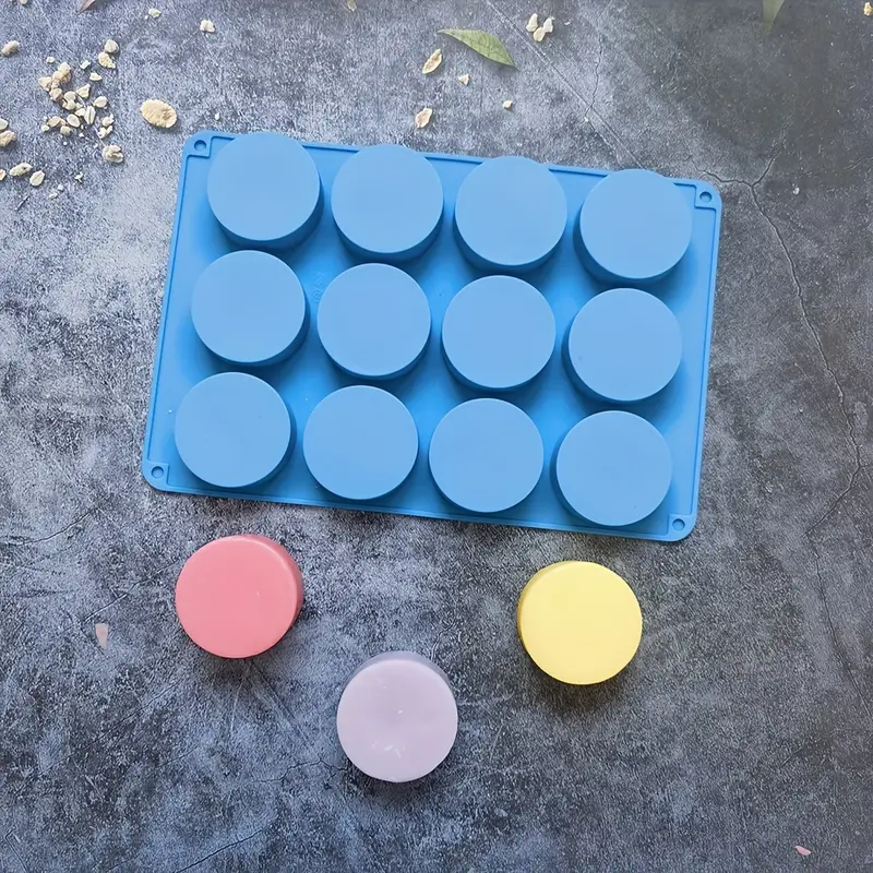 Round Soap Molds Silicone Soap Molds For Soap Making - Temu