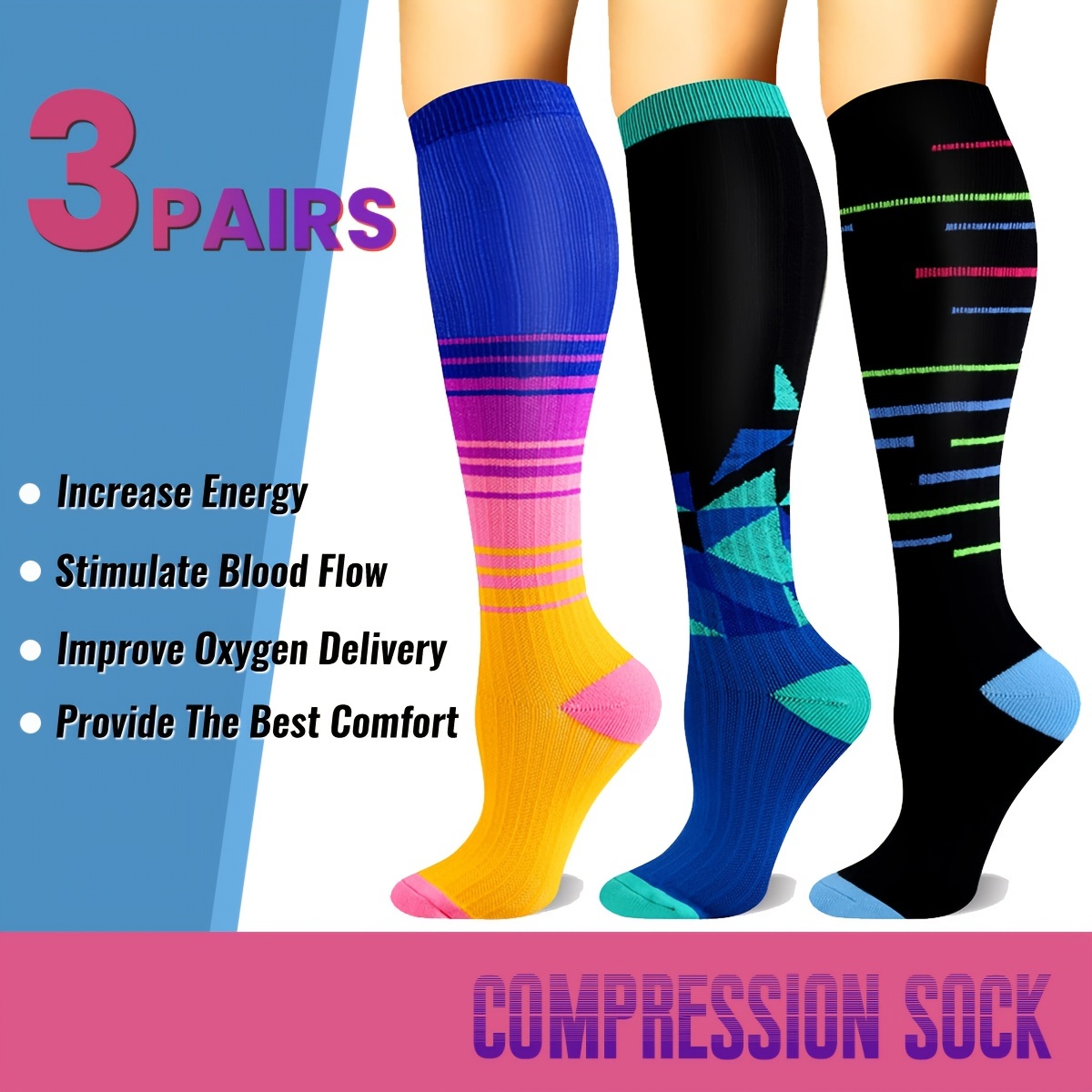 Medium Compression Stockings - Temu