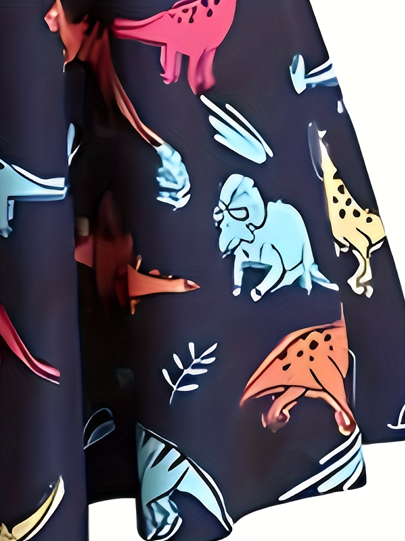 Dinosaur print 2024 dress womens