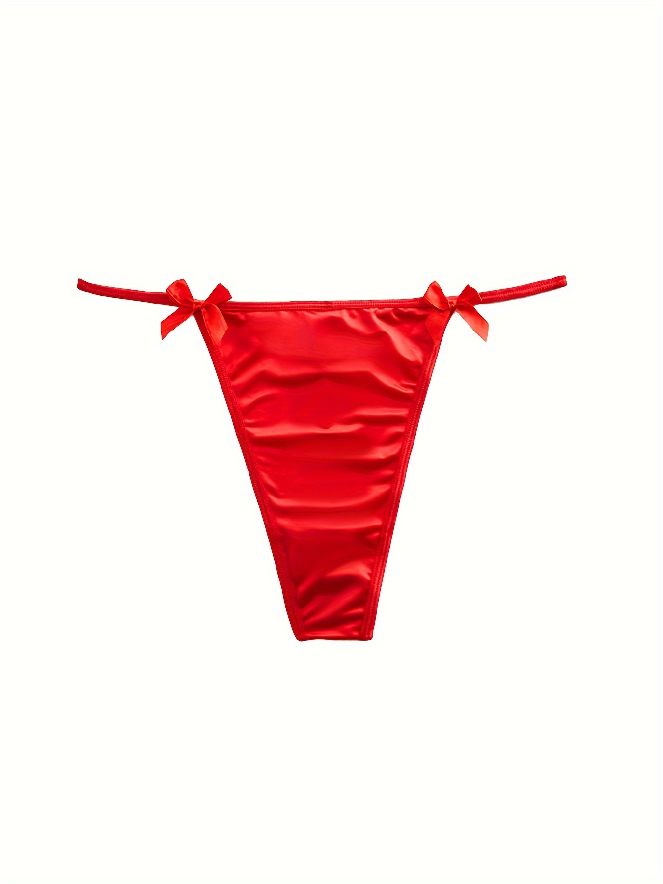 Women's Sexy Panties Set Plus Size Chain Linked Bow Detail - Temu