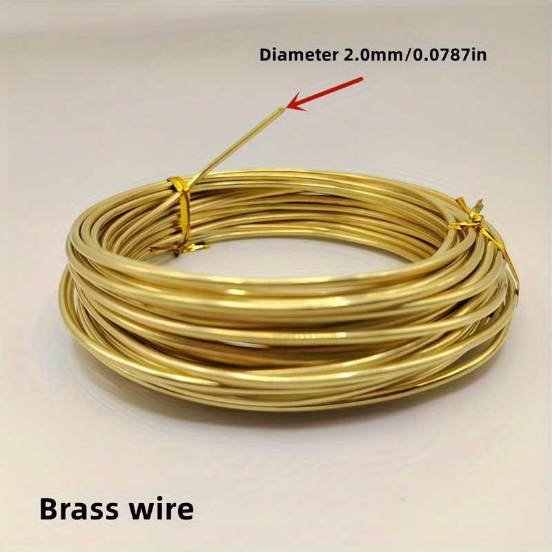 20 AWG 0.8mm 6 Metres of Round Wire for Wire Wrap Jewellery Making Bare  Copper, Non-tarnish Copper, Silver Plated Copper, Bronze, Brass 