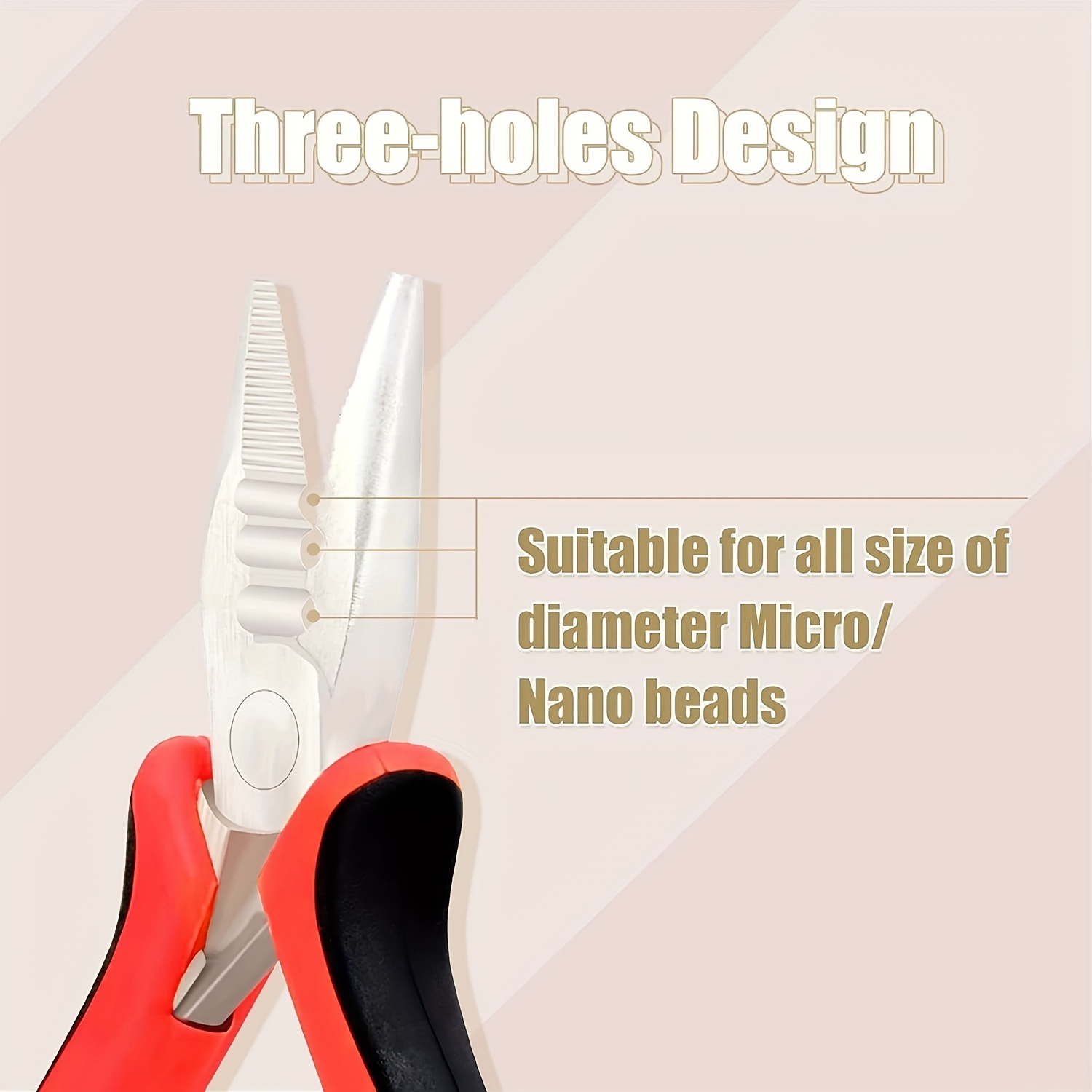 5x Needle Pulling Loop Hooks Tool Micro Nano Ring Bead Hair