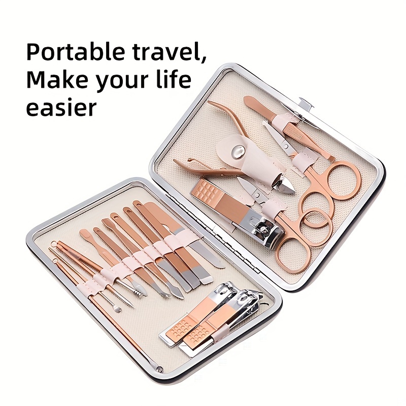 Society Paris Travel Nail Kit - Travel Manicure Kit, 4 tools