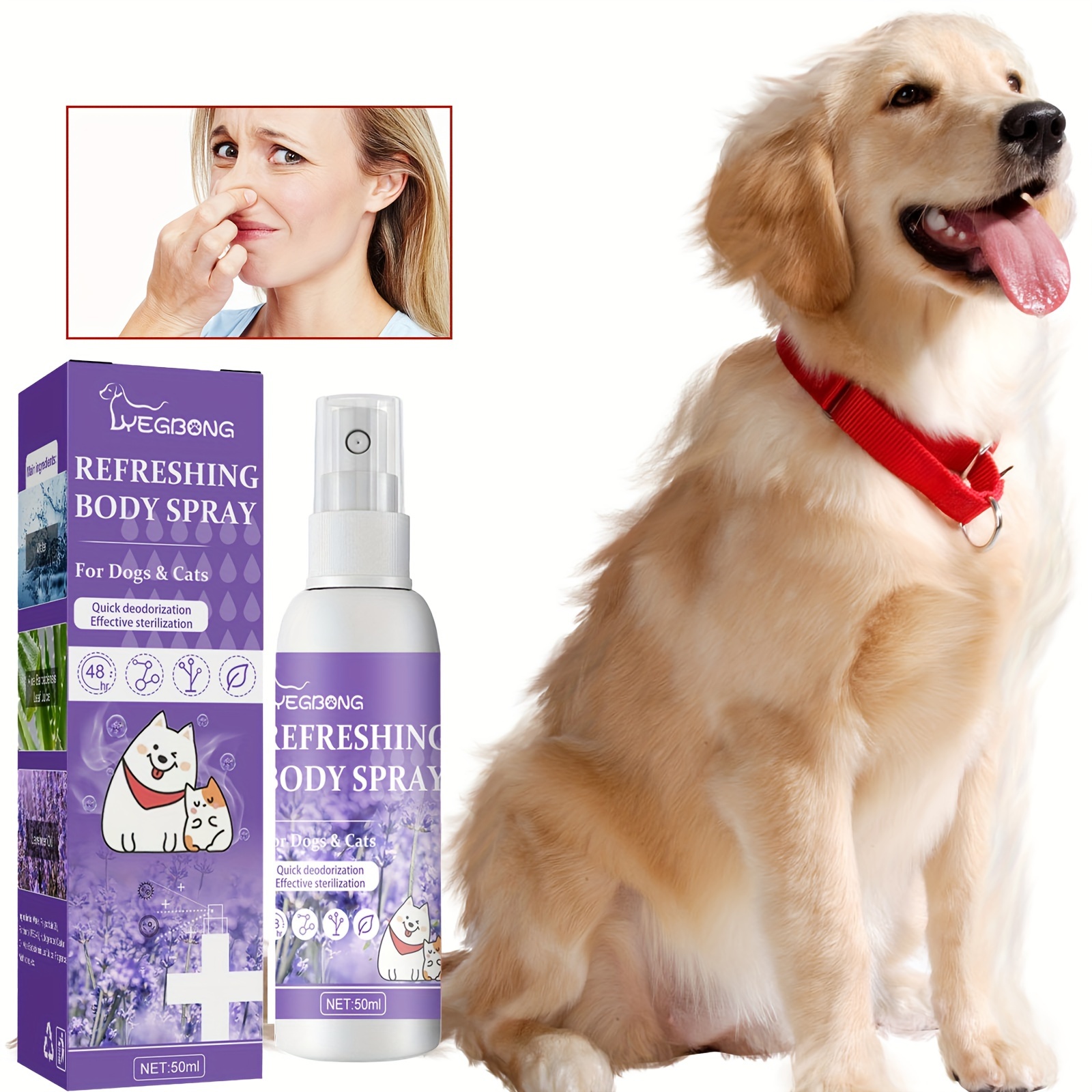 1pc 10.14oz Pet Deodorant Spray, Pet Odor Eliminator For Strong Odor Dog  Litter Deodorizer, Air Freshener Spray For Dog Nest Toilet