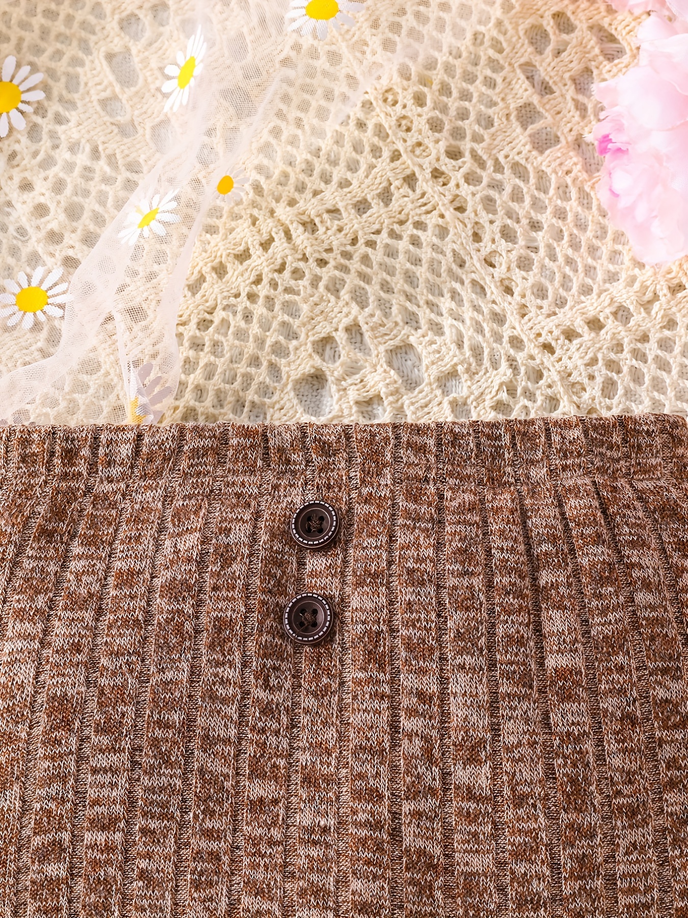 Baby Knit Ribbed Leggings 3pcs Set Spring Autumn Trousers
