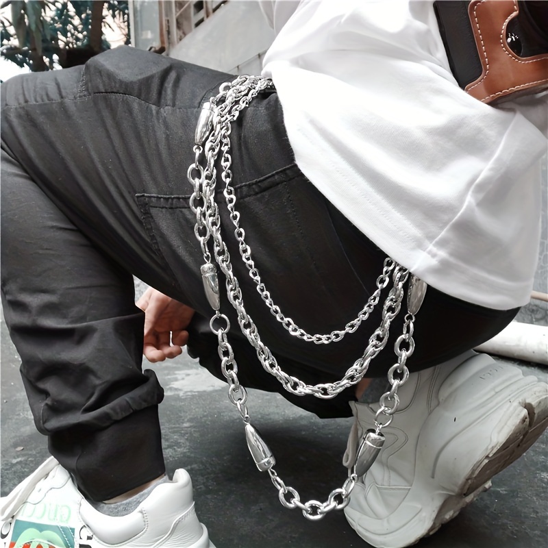 Belt Pant Chain Long Trousers Hipster Key Chains Punk Street Big