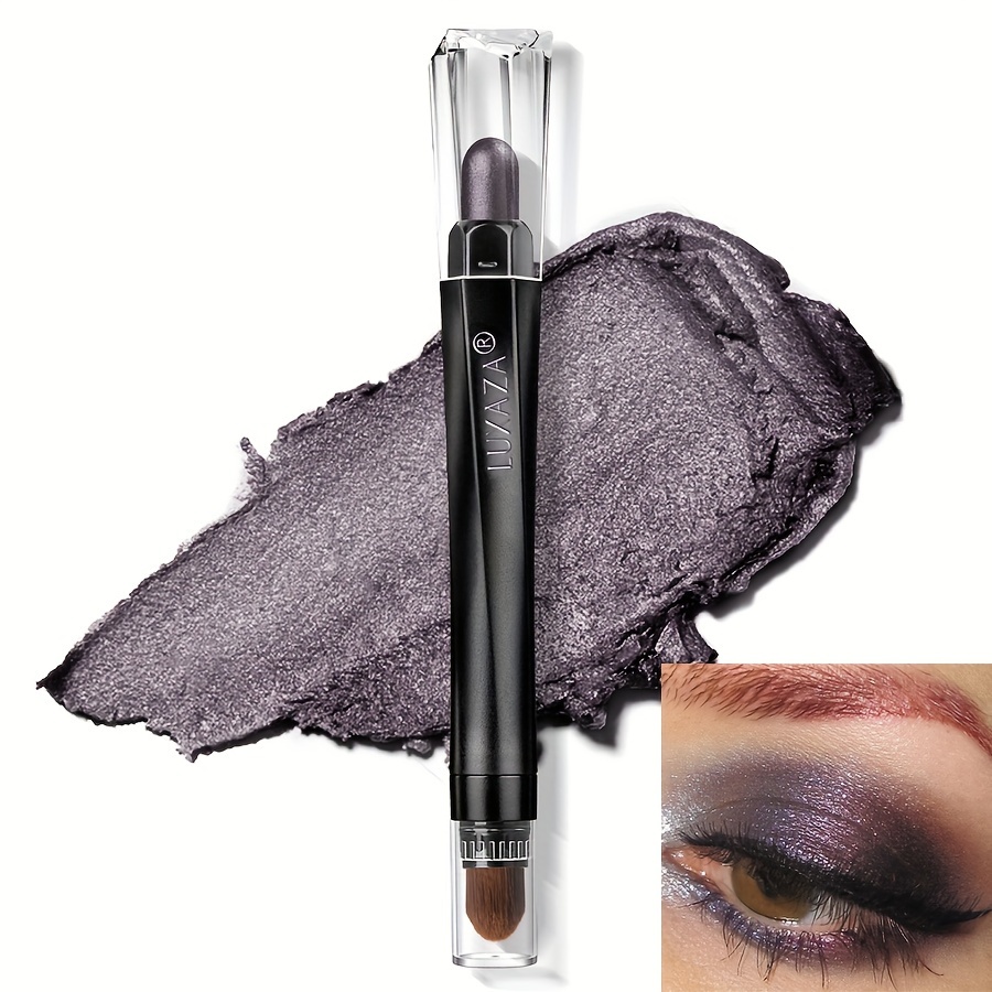 

Luxaza - Magic Color Eyeshadow Stick-#112-quail Shimmer Beige Grey Pearlescent Glitter Highly Pigmented Waterproof Monochrome Eye Makeup