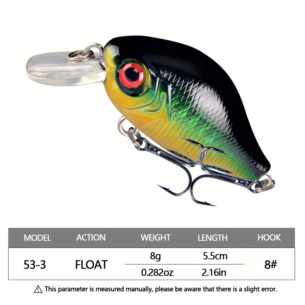 Conjunto De Señuelos De Pesca Minnow De 8 Piezas Wobbler Crankbait Isca  Artificial Hard Bait Carp Mini Fishing Lures Pesca Tackle, 2.95in / 7.5cm,  5.1