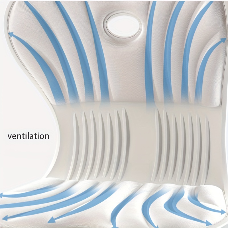 Homlly Trusby Ergonomic Chair Back Lumbar Support for Good Posture  Correction and Back Pain Relief