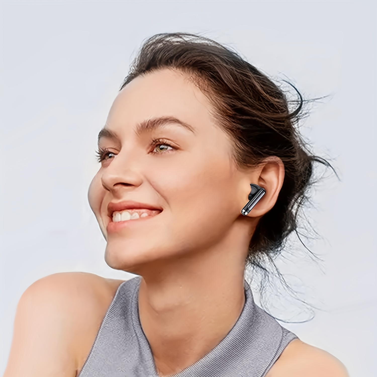 Trådlösa hörlurar, 5.3, 13 mm horn, inbyggd bruselimineringsmikrofon, Type-C snabbladdningsfodral, stereo, för IPhone/Android Gaming Business Spo_voghion.com