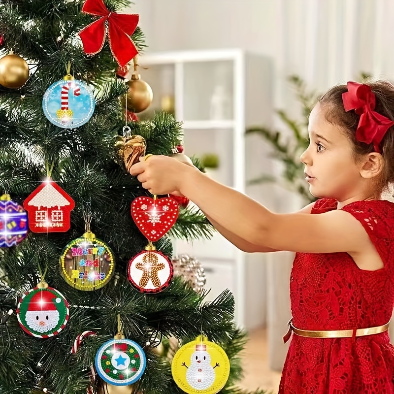 Christmas Decoration 5d Diamond Painting Set, Christmas Tree Hanging Set, Christmas  Gift Accessories Paired With Gift Giving Decorations, Packaging Accessories,  Suitable For Gift Giving - Temu