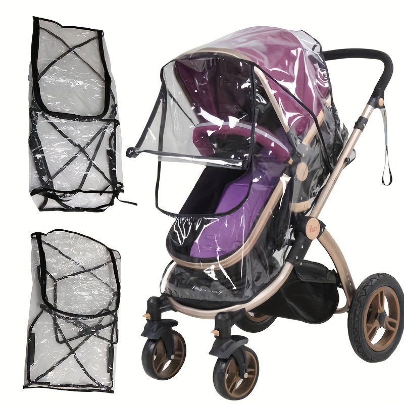 Stroller Rain Cover Universal Baby Travel Weather Shield - Temu