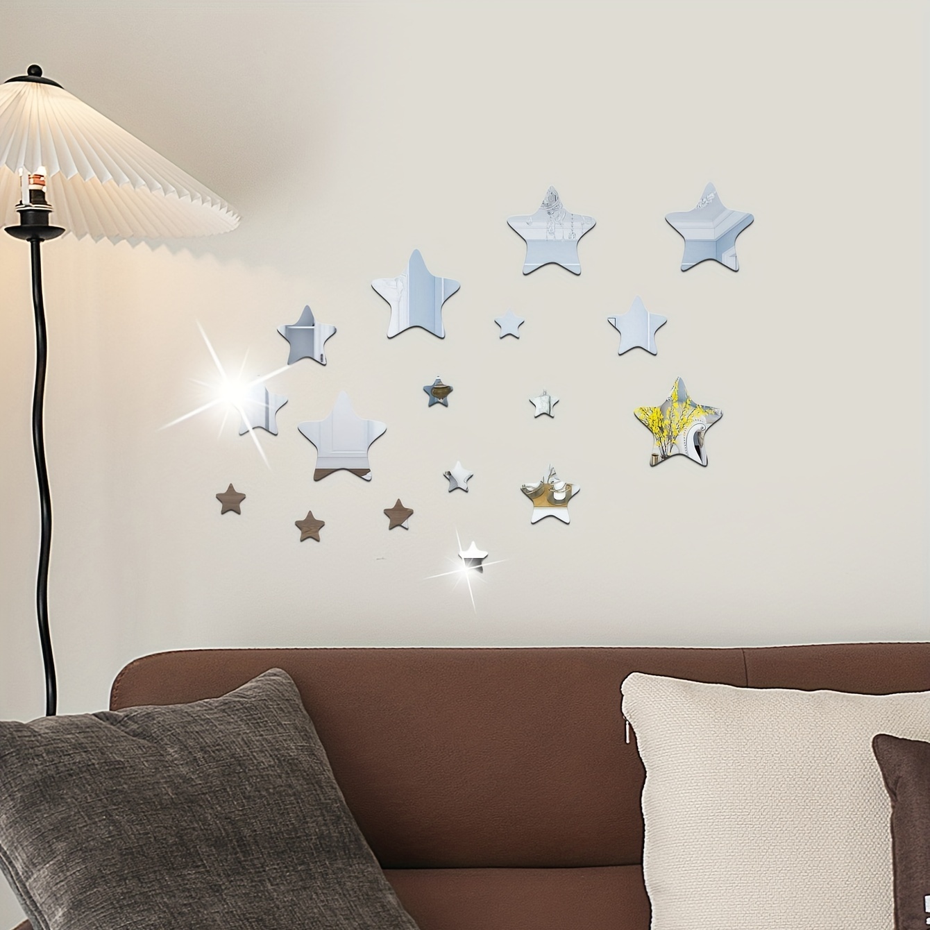 removable acrylic self-adhesive mirror wall stickers
