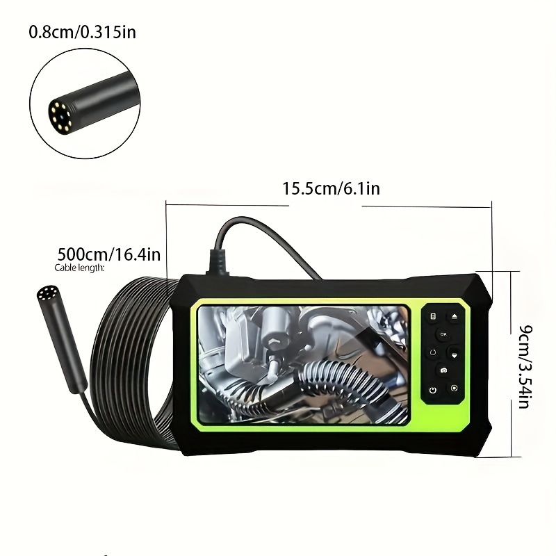Endoscopio Industrial Cámara Inspección Boroscopio Digital - Temu