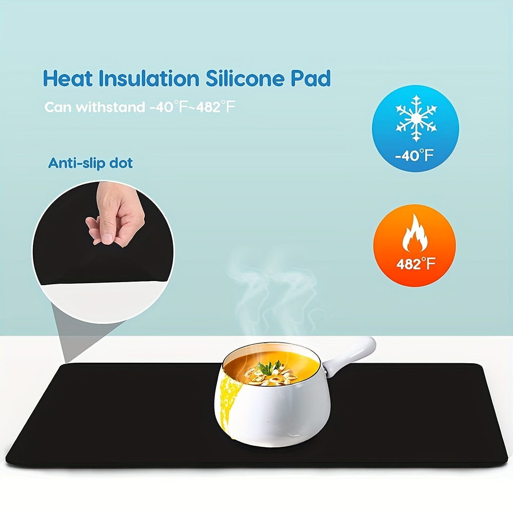 Extra Large Silicone Mats for Kitchen Counter Thick Kitchen Counter Mat  Heat