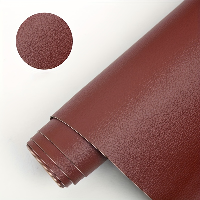 Leather Repair Patch - Self-Adhesive Leather Refinisher Cuttable Sofa Repair Patch, Brown