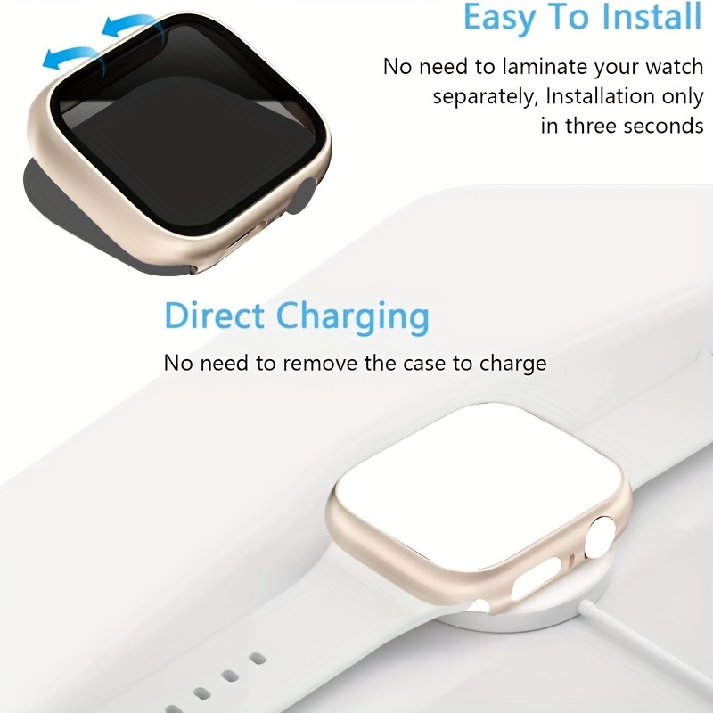 Ultra-Thin Privacy Protection Screen Protector for iWatch Ultra/Series 10/9/8/7/6/5/4/3/2/SE - 26? Touch Sensitive, Scratch-Resistant PC Case with Lightweight Bumper, Multiple Sizes Available, Privacy Screen Cover | Sleek Hard Shell | Polycarbonate Case