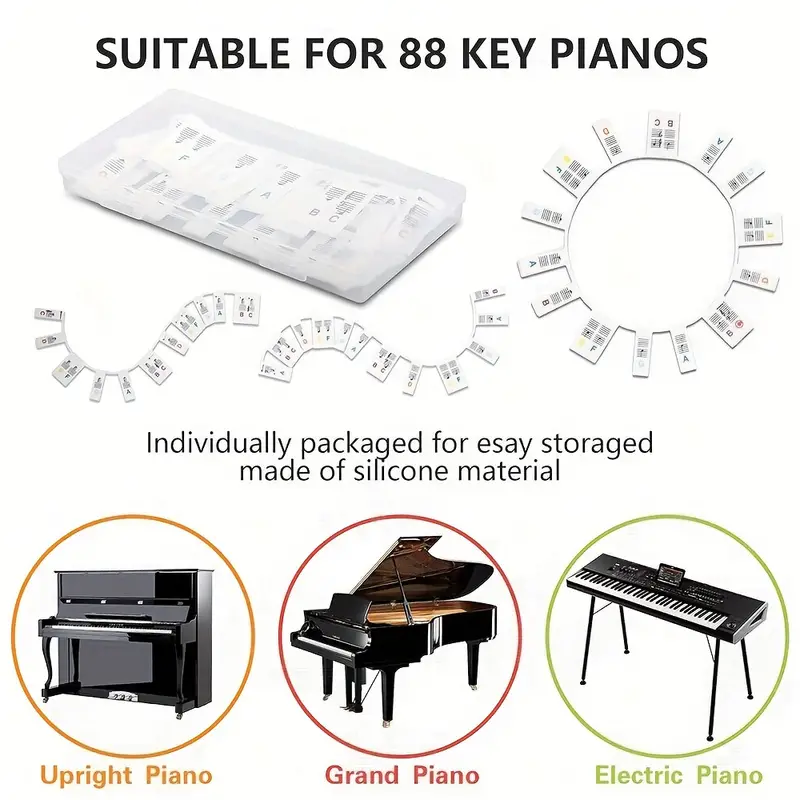 Guide De Notes De Piano Étiquettes Amovibles Pour Notes De - Temu