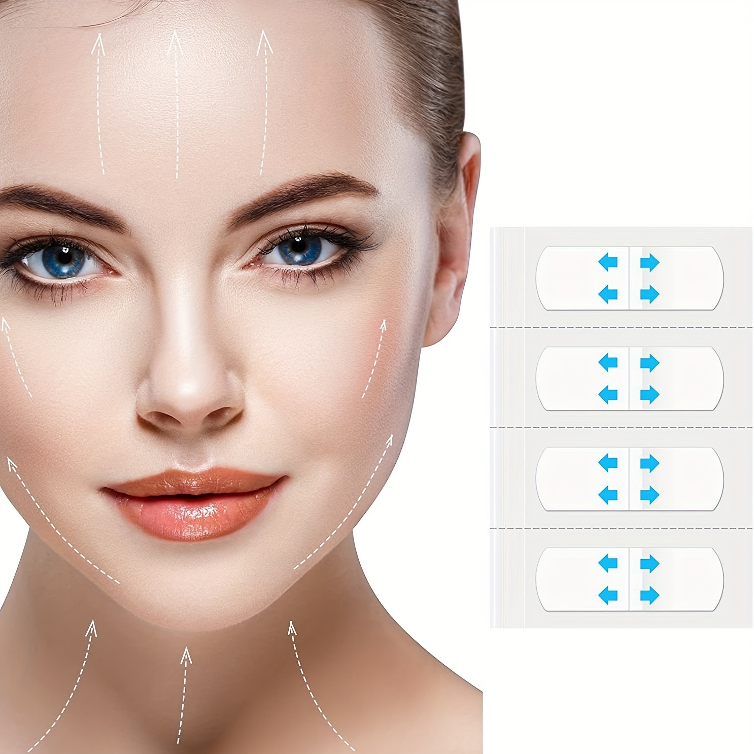 Face Lift Tape - Unsichtbare Instant Facial Lifting Sticker Patches -  Dünnes Gesichtsband Zum Anheben Von Hals, Augen, Doppelkinn Und Reduzieren  Von