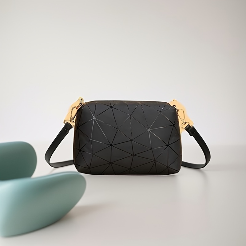 Mini Chic Pu Geometric Pattern Backpack