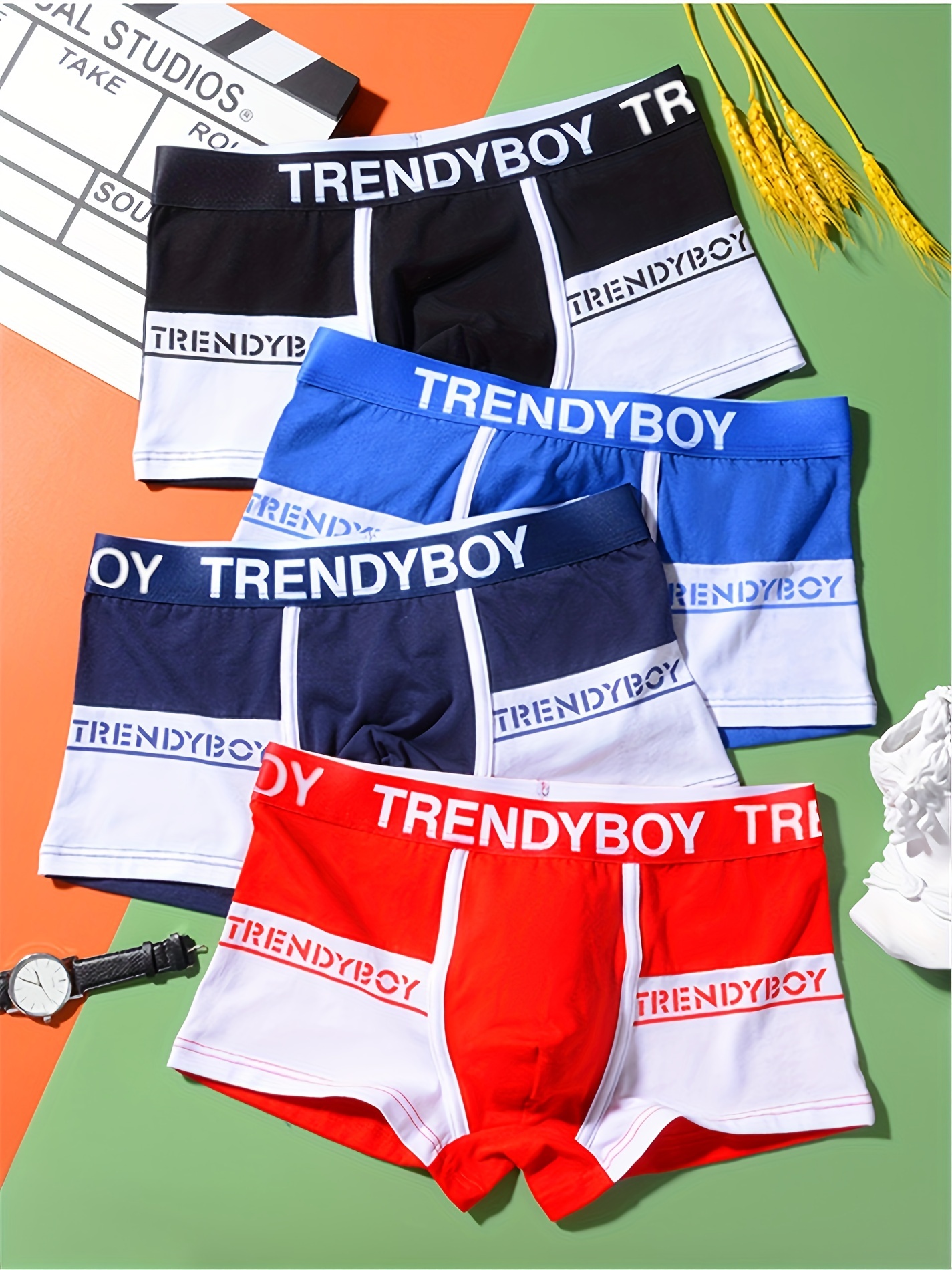 Men's Breathable Comfy Stretchy Boxer Briefs Shorts Male - Temu