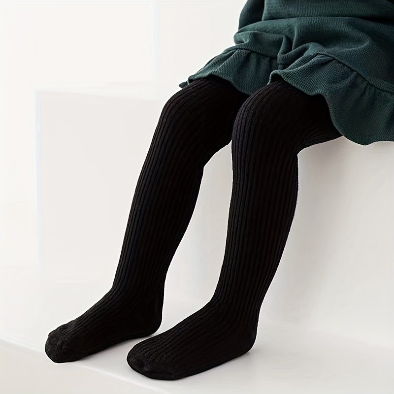 Girls Kids Casual Plain Color Pantyhose Fashion Versatile - Temu