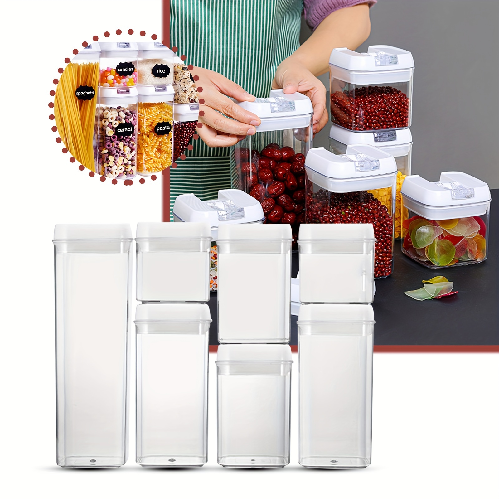 Airtight Food Storage Containers Kitchen And Pantry - Temu