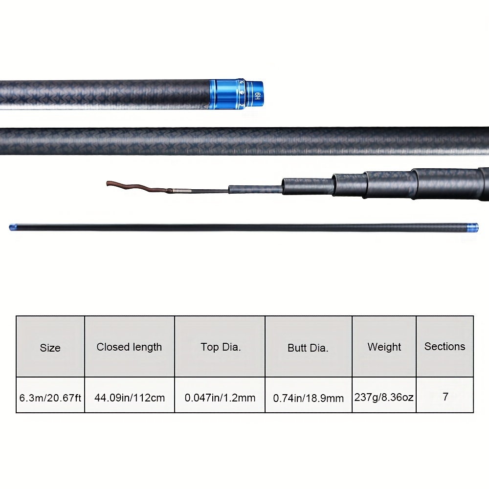 2.7m Ultralight Carbon Fiber Fishing Rod Telescopic Fishing - Temu