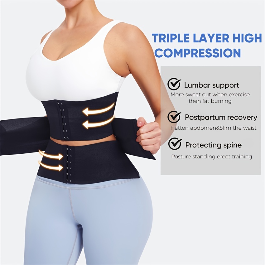 3 Segmented Waist Trainer Women Tummy Control Hourglass Body Shaper With  Steel Bone Workout Girdle Cinchers Underbust Corset 3xl