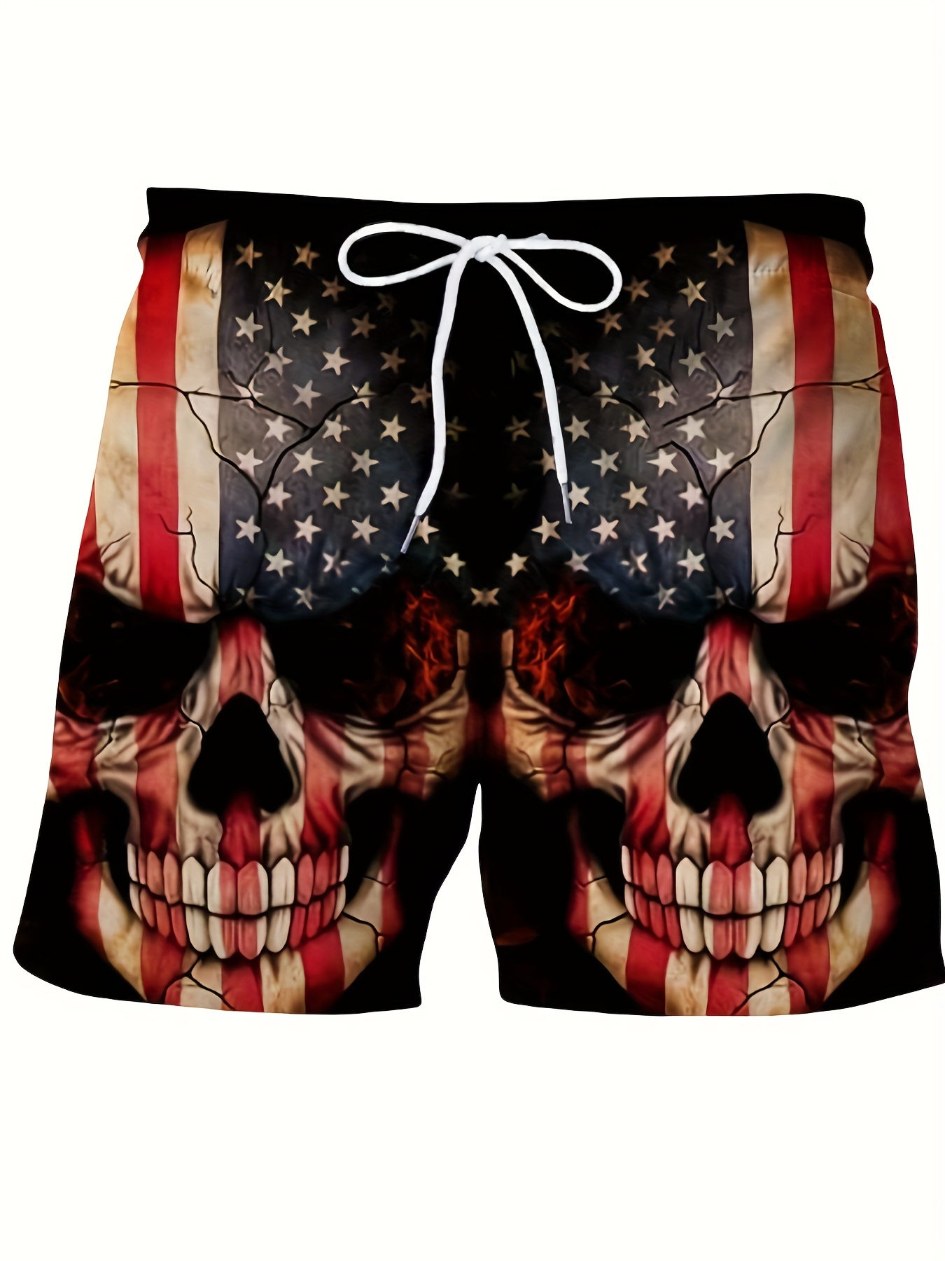 Jeansshorts mit amerikanischem Adler