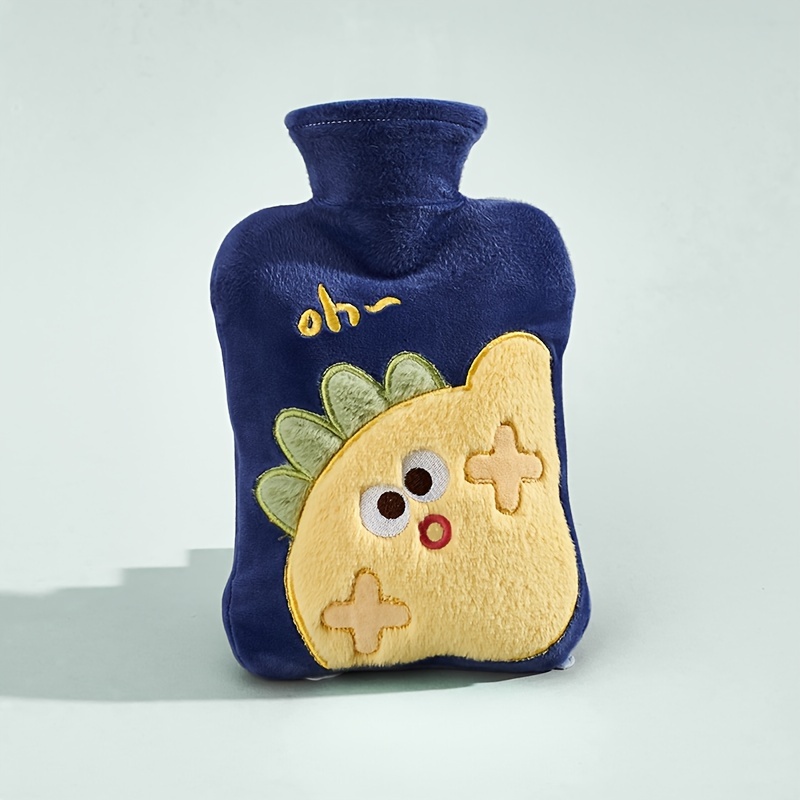 Water-filled Hot Water Bottle, Plush Cloth Cover Is Removable And Washable,  And Does Not Shed Lint, High-quality Odorless Pvc Inner Bag, The Color Of  The Inner Bag Is Random, Winter Essentials Hand