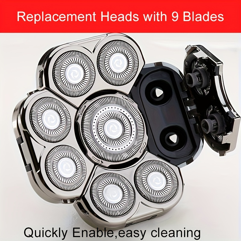9-Piece Electric Shaver Replacement Heads For Smooth And Comfortable  Shaving - Compatible With Most Electric Razors (Not For Remington And Skull  Shave
