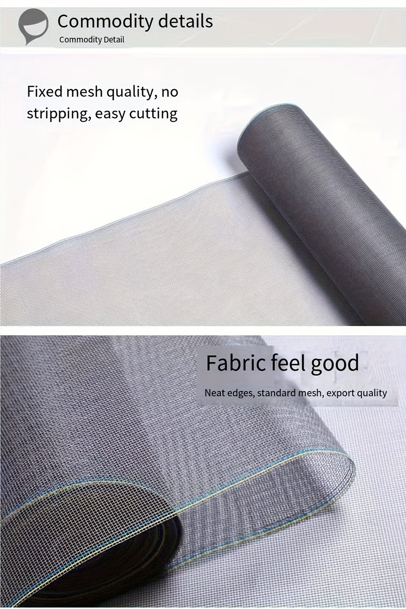 1pc Home DIY Anti-mosquito and Fly Mesh Window Screen Blocks Cats and Dogs from Entering Windows and Doors, Suitable for Windows, Doors, Porches, Patios, and Fences with Easy Installation. window screen mesh