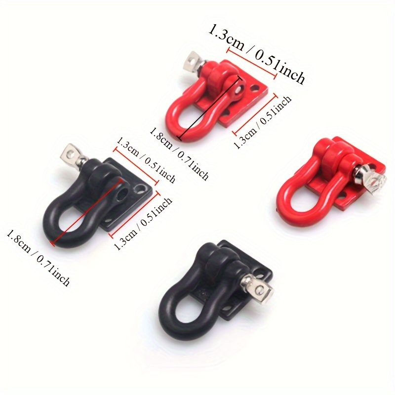 2 Pieces 1 Set Of Simulation Climbing Car Trailer Hook Metal Towing Hook, A  Pair Of Metal Accessories Decoration