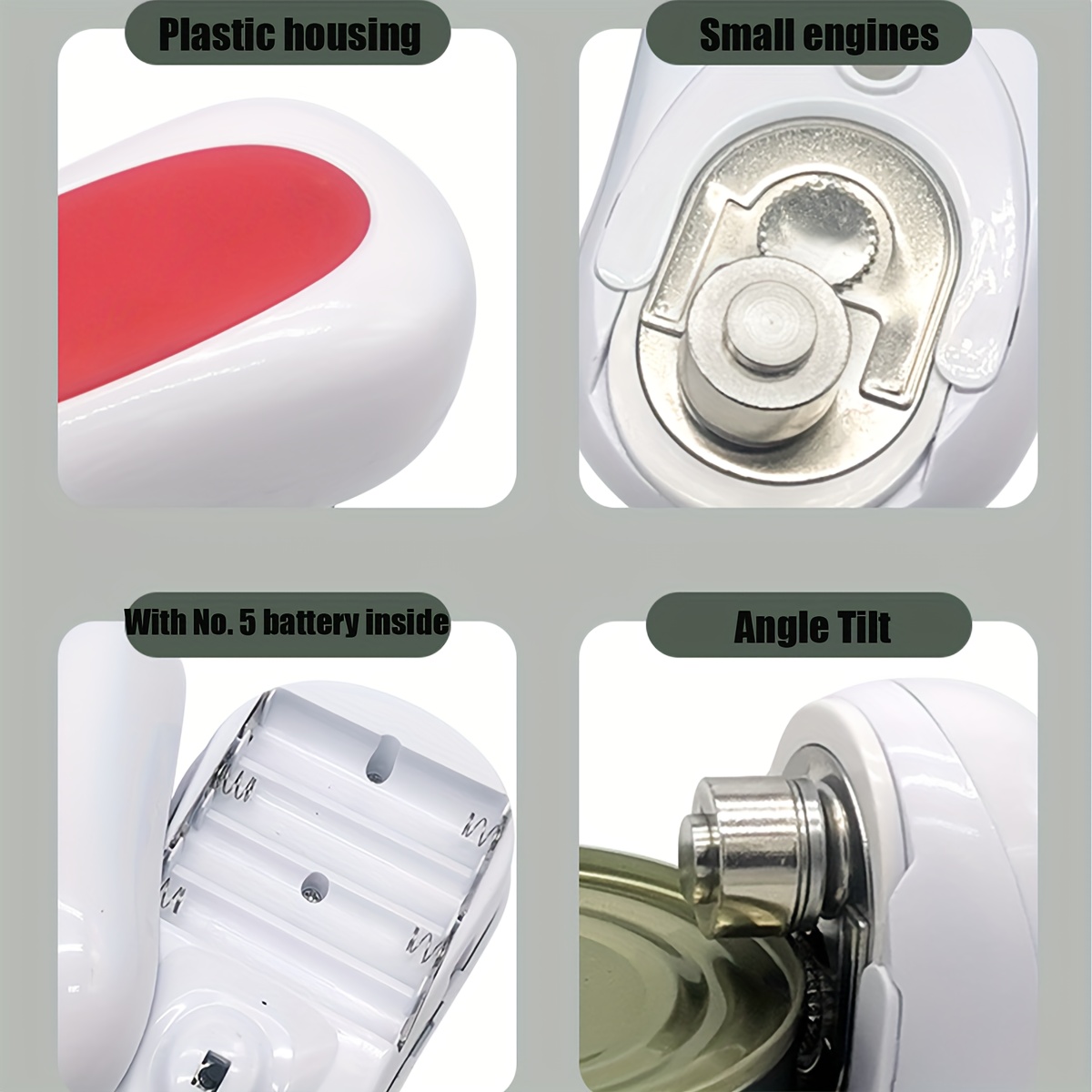 Electric Can Opener Automatic Tin Opener Canned Electric Bottle