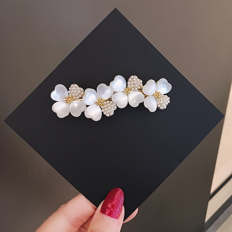 Image of 1pc Of Lady's Clip, Exquisite Back Of , Half Tie Hair, Clip, Horizontal Clip Hair Clip