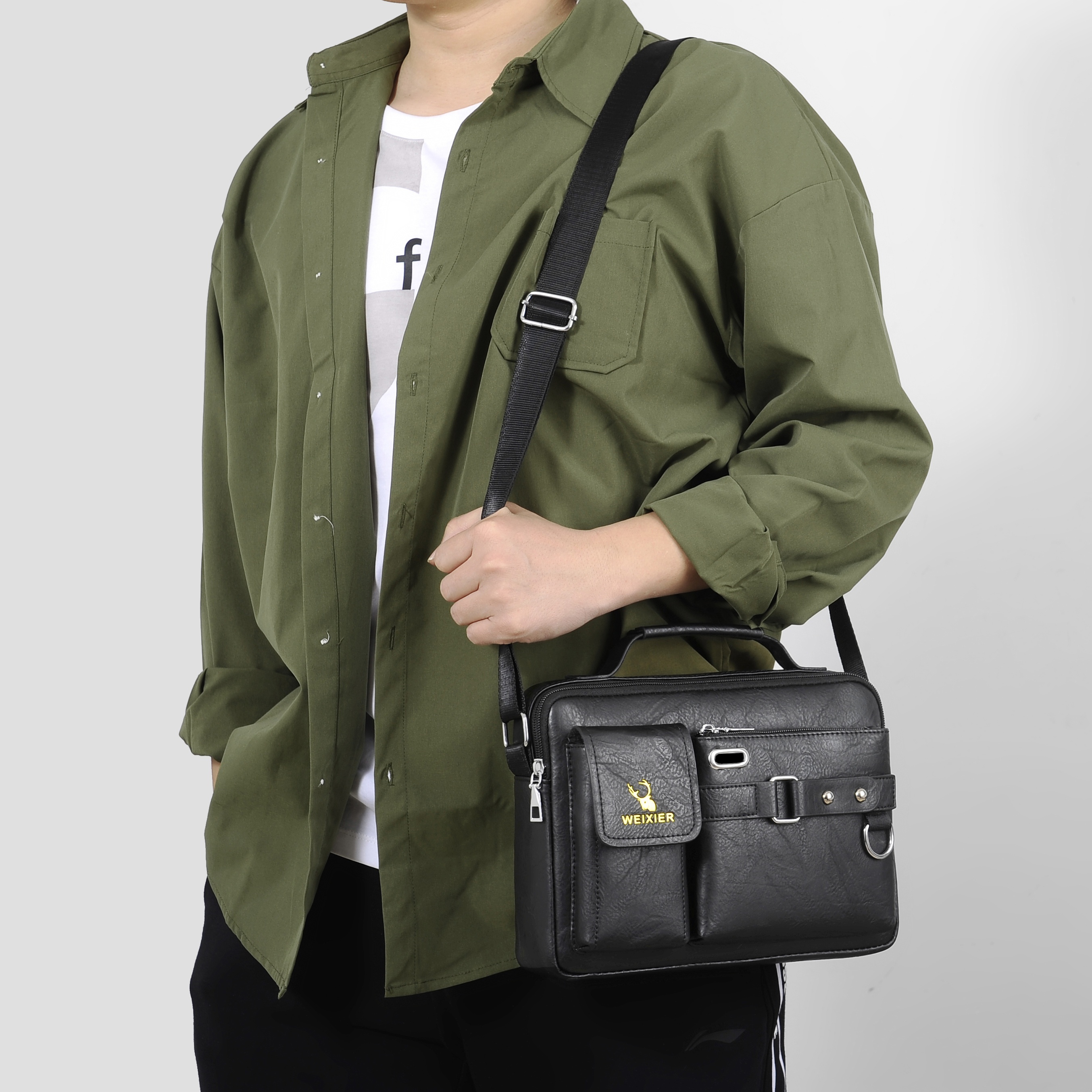 Coach Charles Brown Leather Messenger Laptop Carry On Shoulder Bag  Adjustible