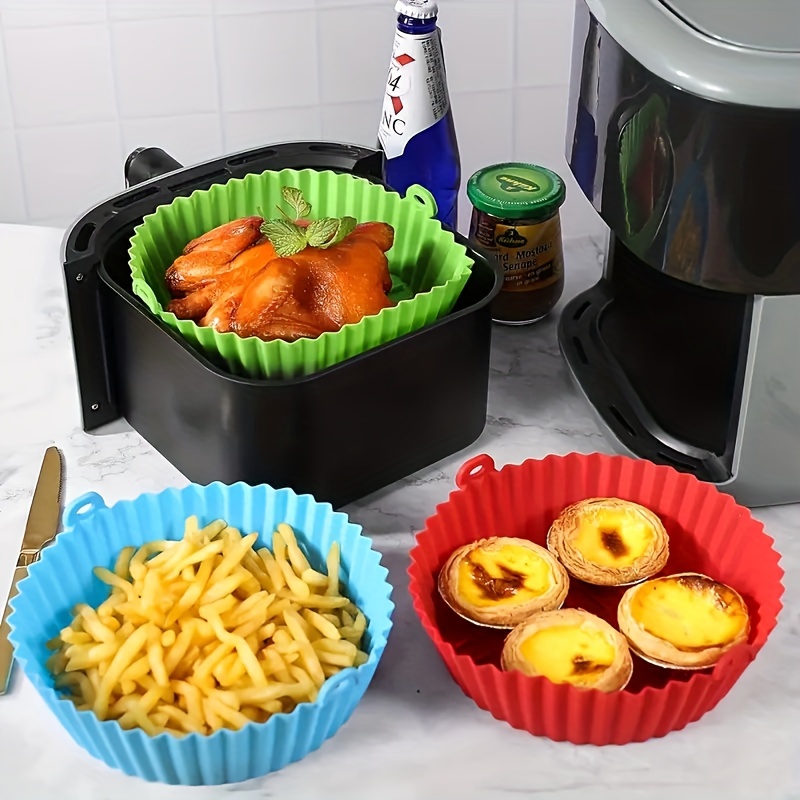 Silicone Air Fry Liners Cake Baking Pan Air Fryer Replacement