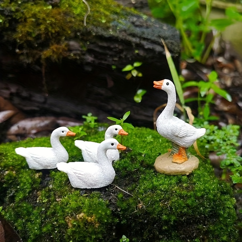 Lustige kleine Ente, Kunstharz-Figur, ornement, décoration