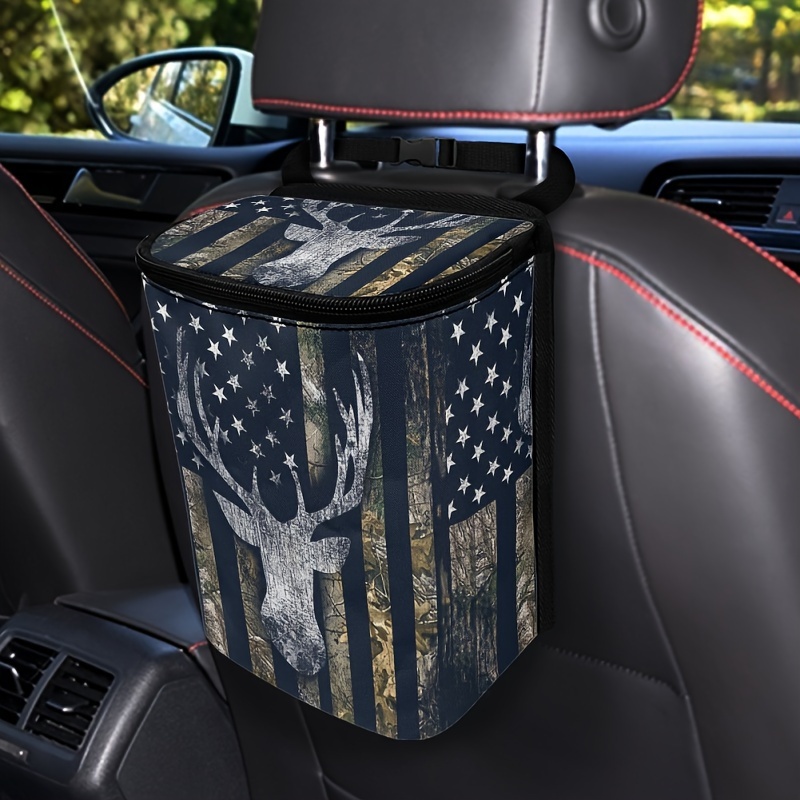 Car Trash Waterproof Car Garbage Car Trash Bag Lid Leak - Temu