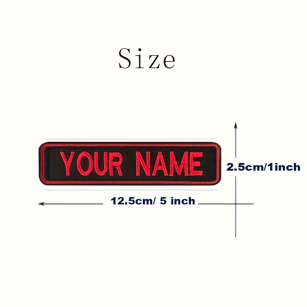 Custom Embroidered Name Patch Personalized Name Tag Patch - Temu