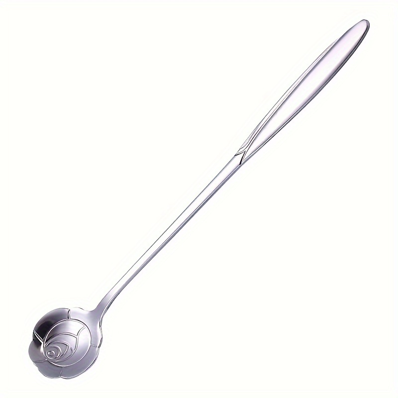 1pc Stainless Steel Flower Shaped Coffee & Tea Stirring Spoon