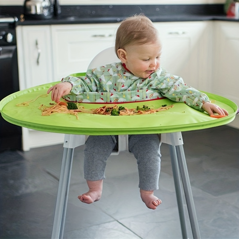Tidy Tot Cover & Catch Waterproof Bib - Attaches to Highchairs - Easy to  Clean Baby Bibs for