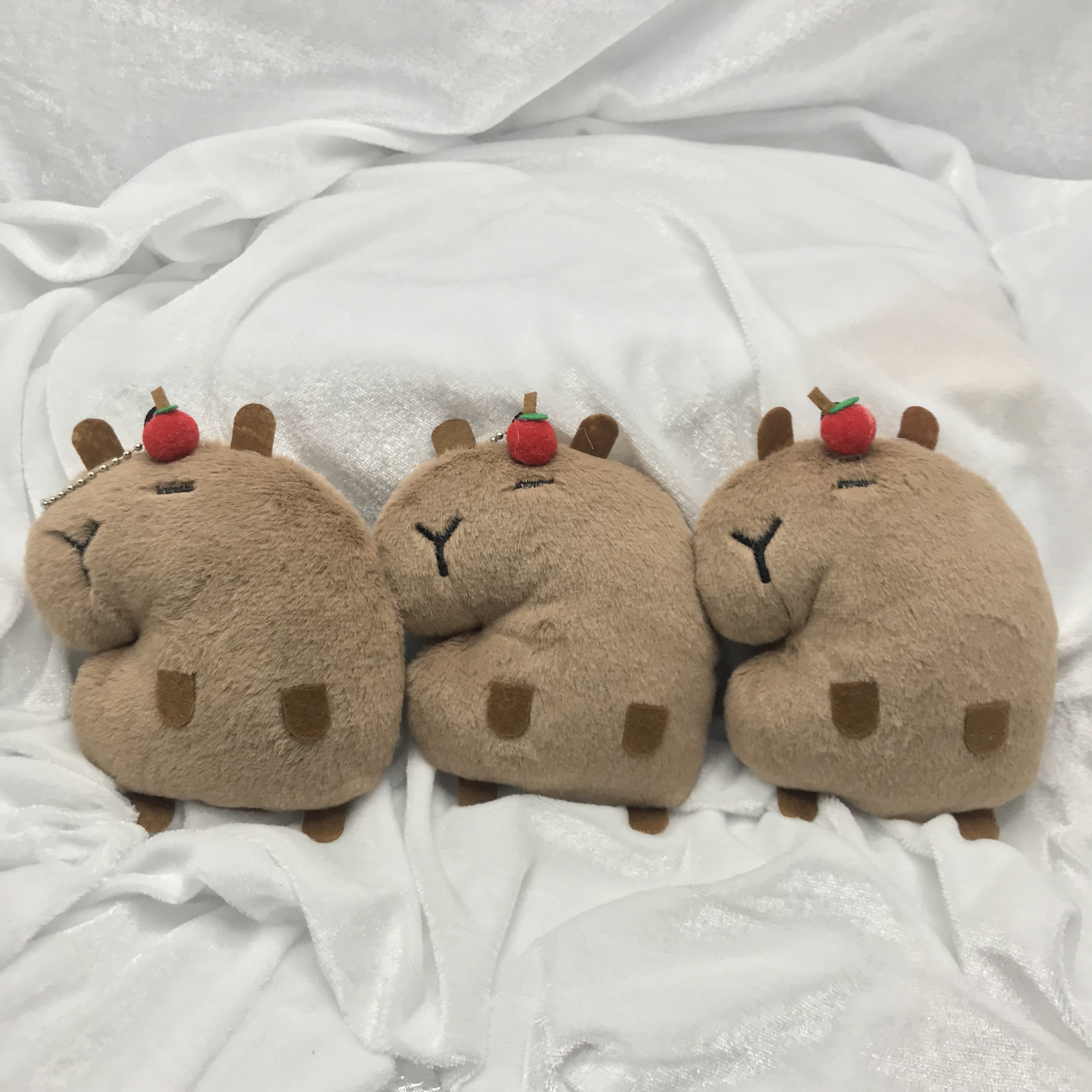 1 Stück 3 93 Zoll Süßes Capybara Plüschtier Mit Einem Apfel - Temu Germany