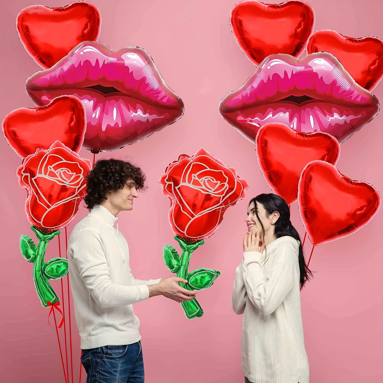 Wanapix, Palloncino Cuore Personalizzato con Foto e Testo, Decorazioni  San Valentino Addobbi, 49 cm, Sorprese Romantiche