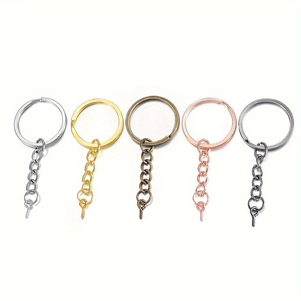 Key Chain With Open Eyelet Screw Jump Ring Chain Extender - Temu